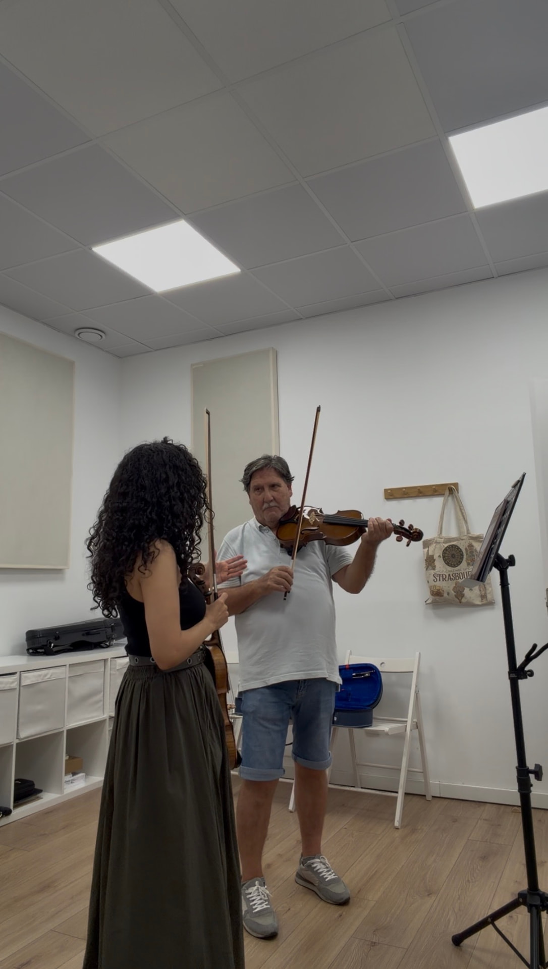 Clase individual presencial de violín en Madrid